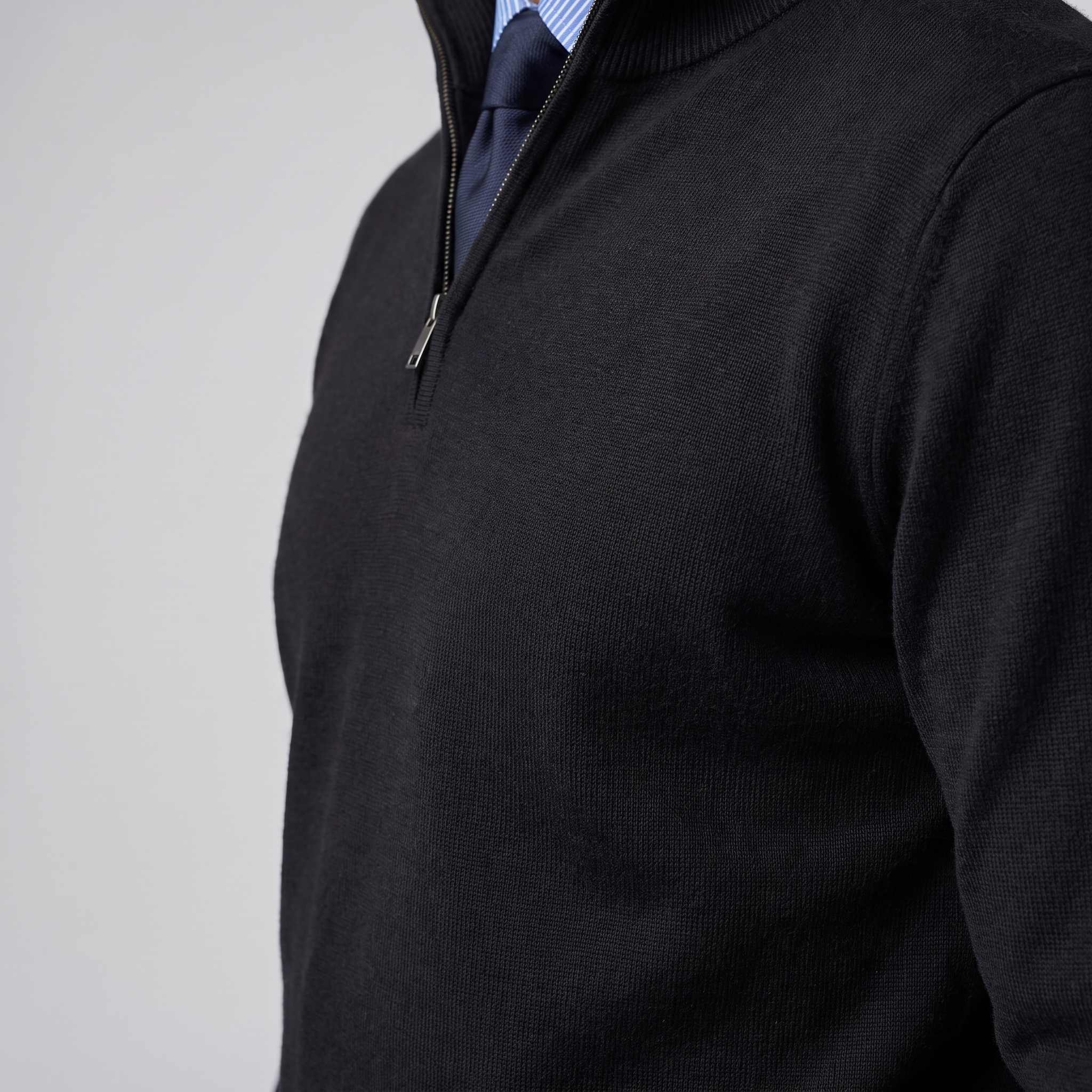 Men's Cotton Half-Zip Sweater