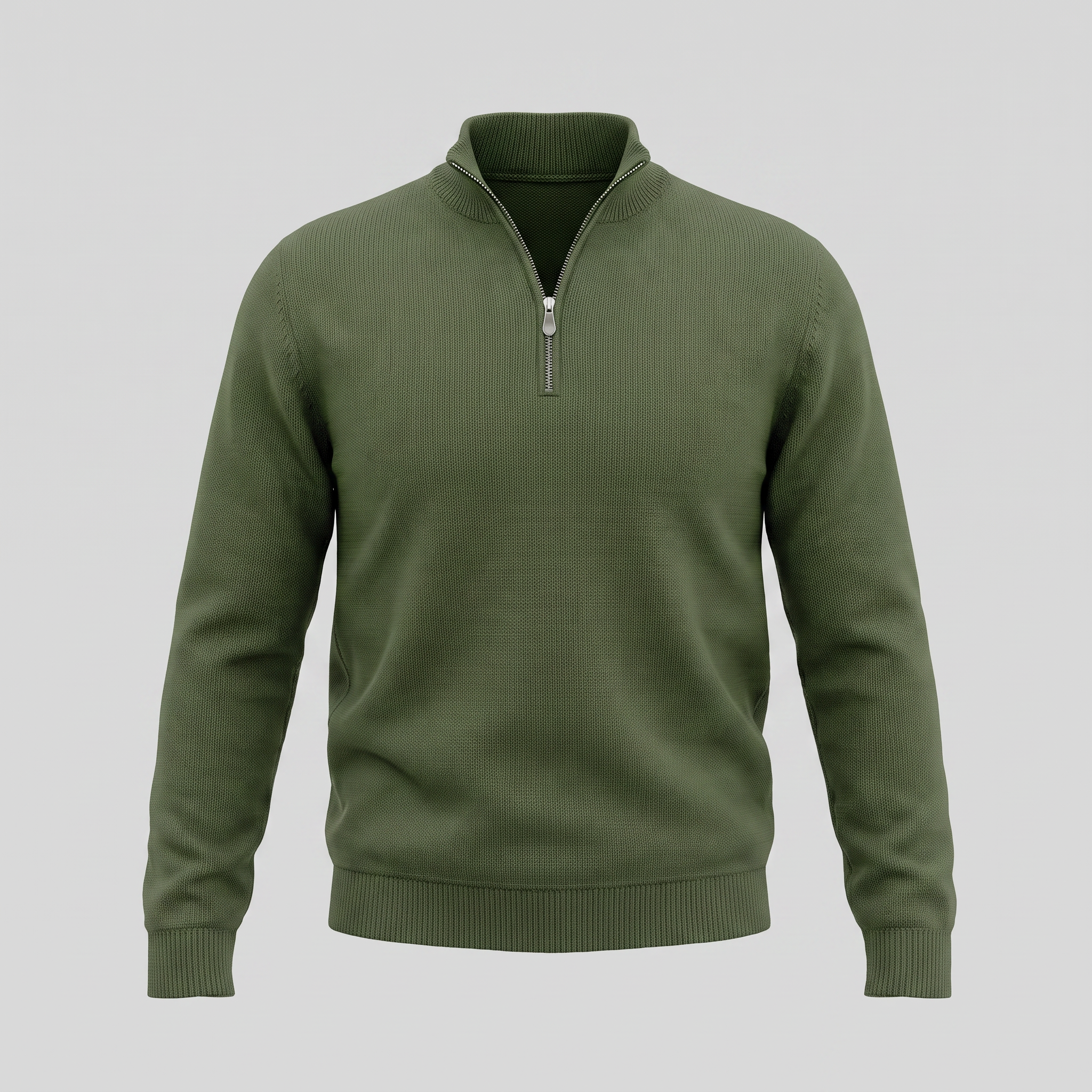 Men's Cotton Half-Zip Sweater