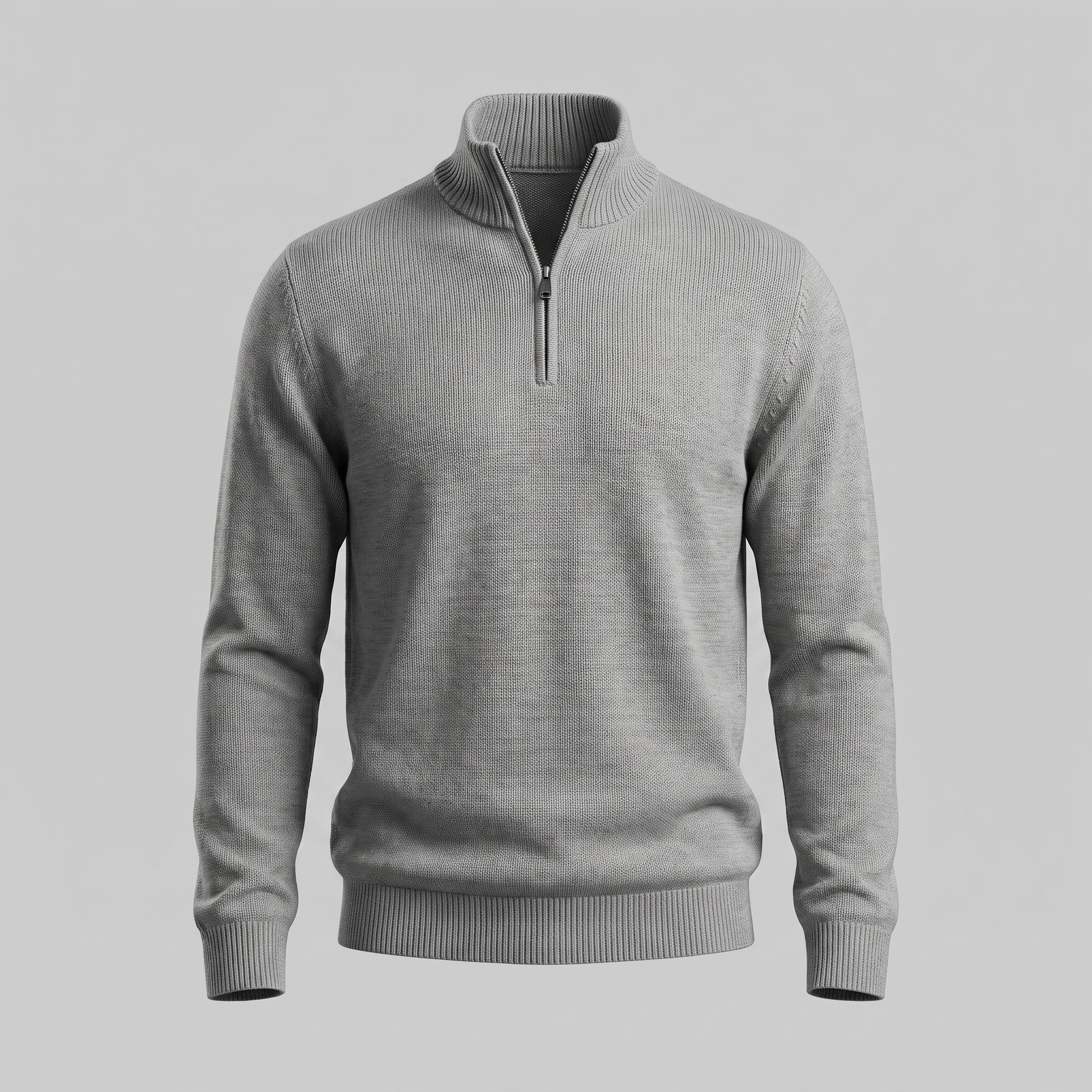 Men's Cotton Half-Zip Sweater