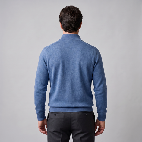 Men's Cotton Half-Zip Sweater