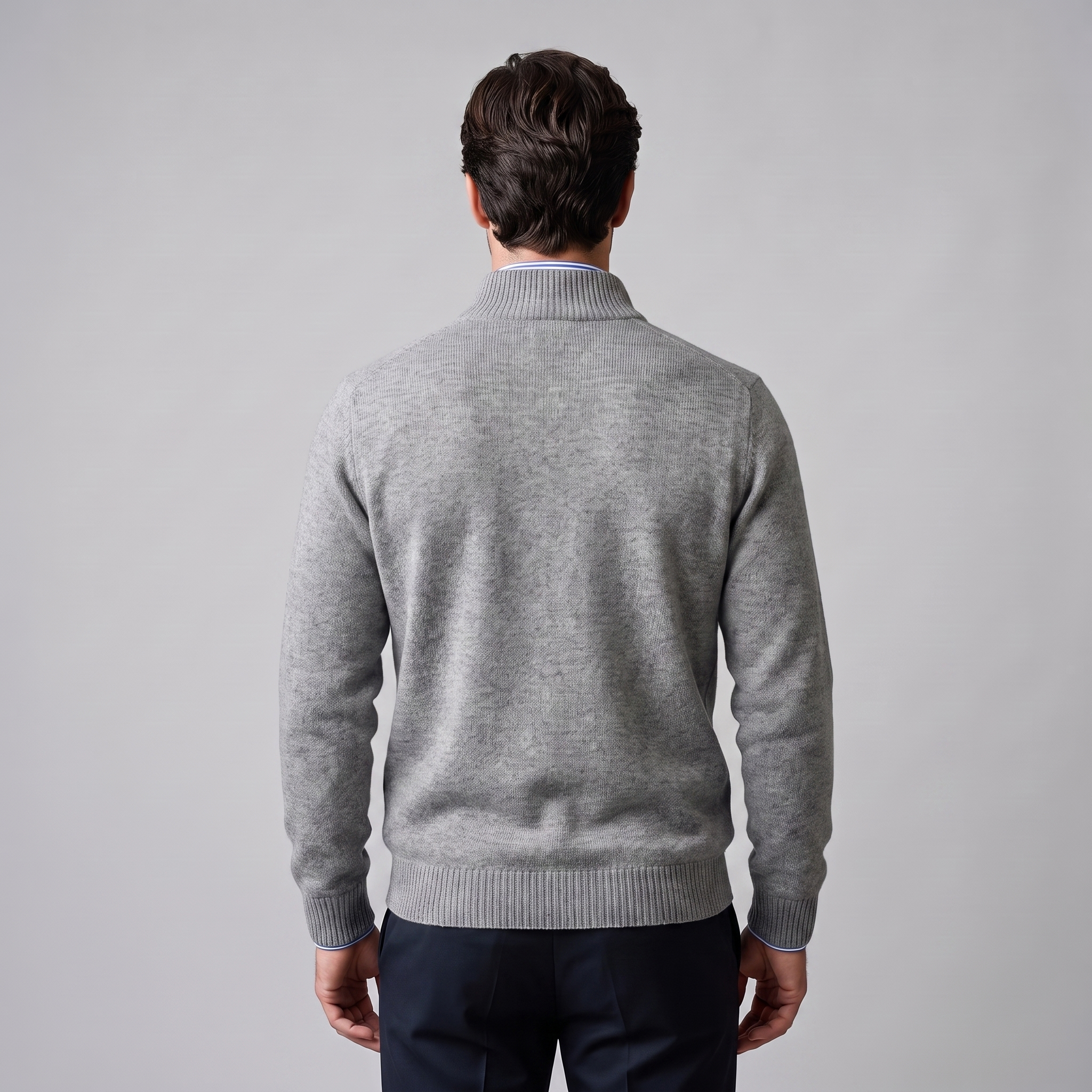 Men's Cotton Half-Zip Sweater