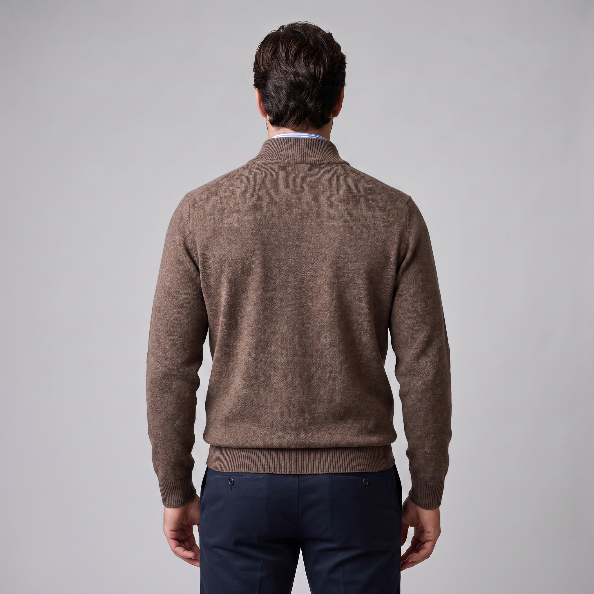 Men's Cotton Half-Zip Sweater
