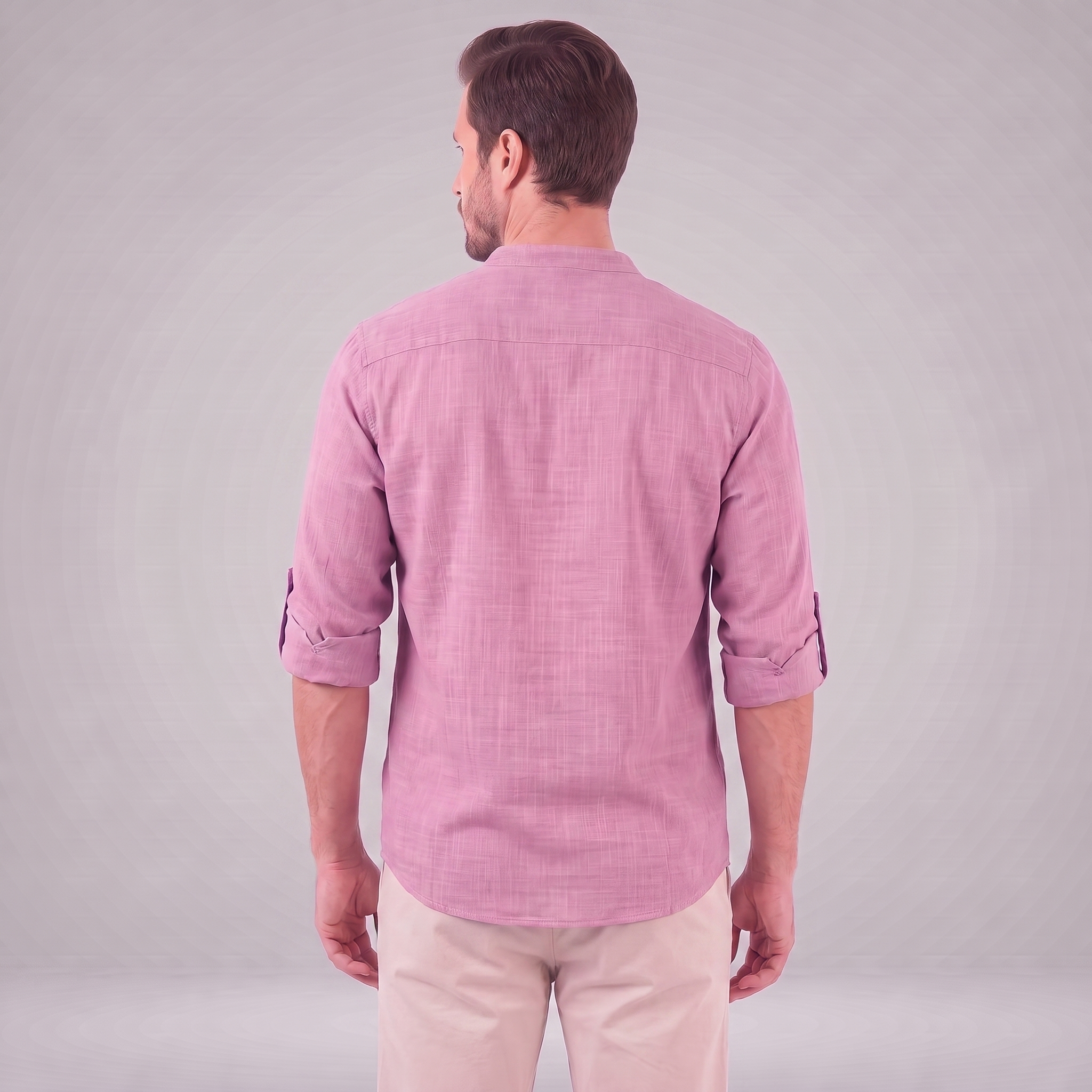 Men's Cotton Popover Henley Shirt