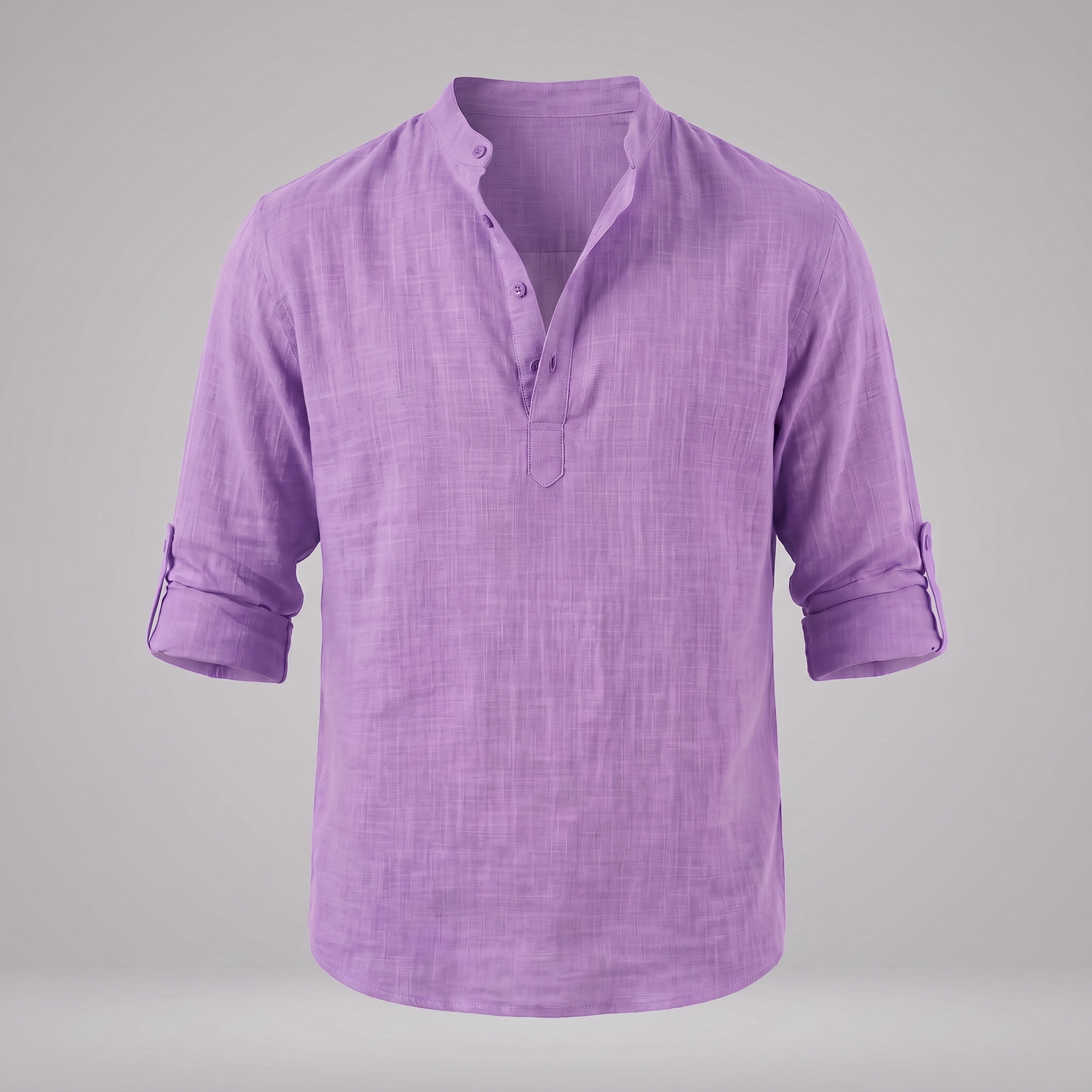 Men's Cotton Popover Henley Shirt
