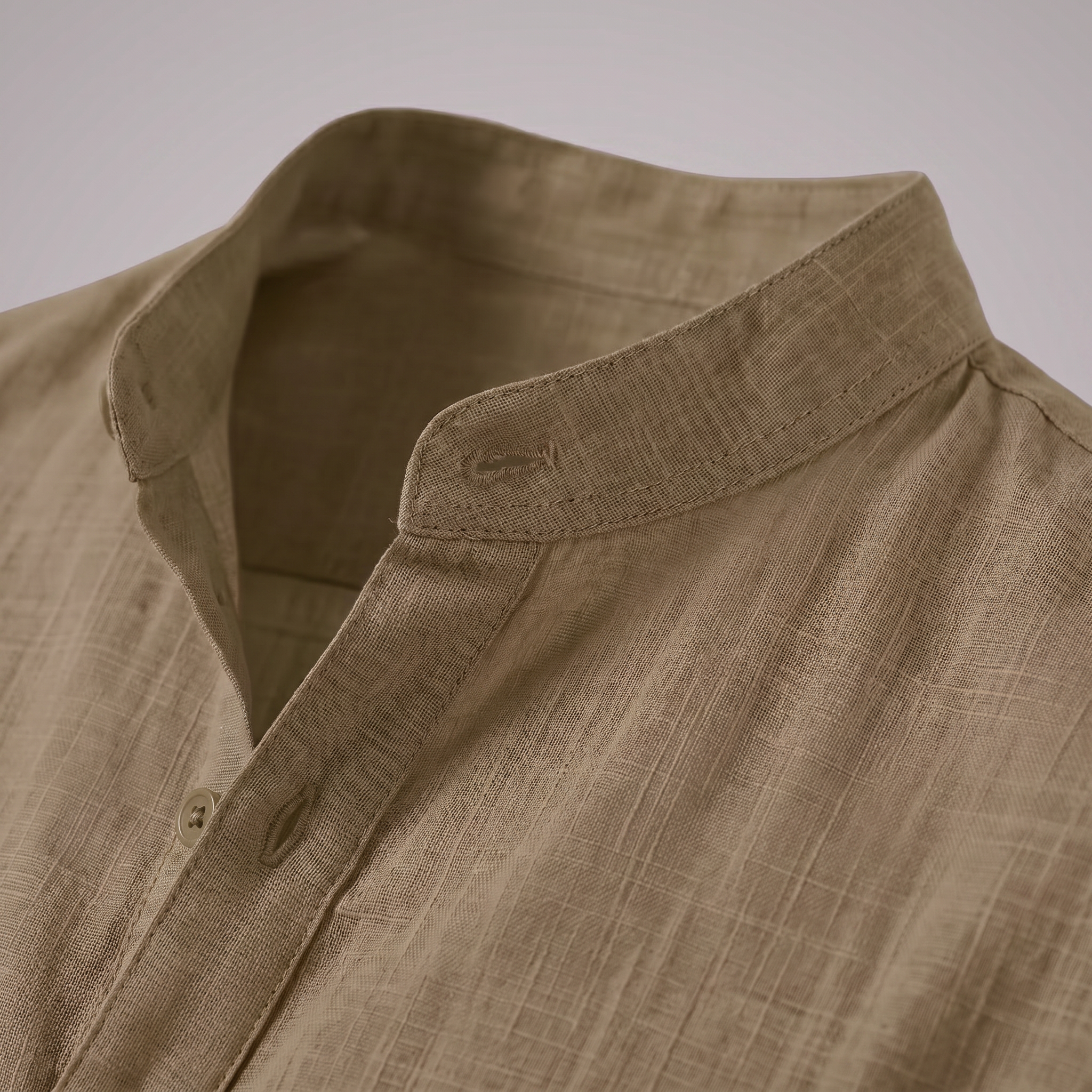 Men's Cotton Popover Henley Shirt