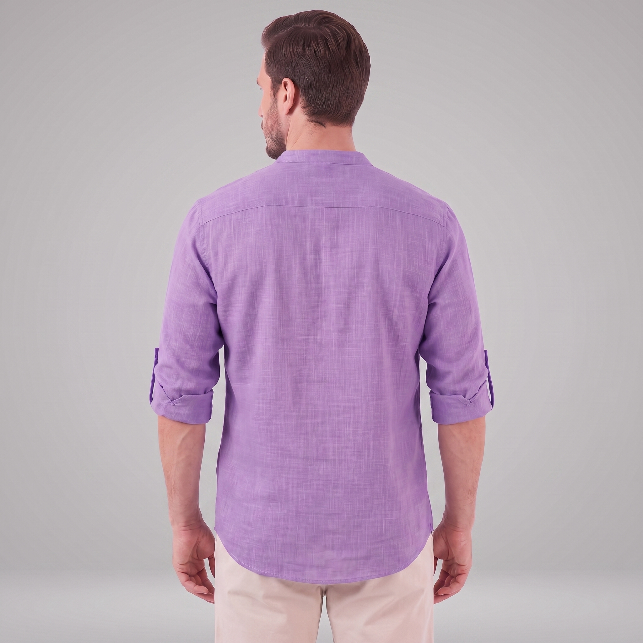Men's Cotton Popover Henley Shirt