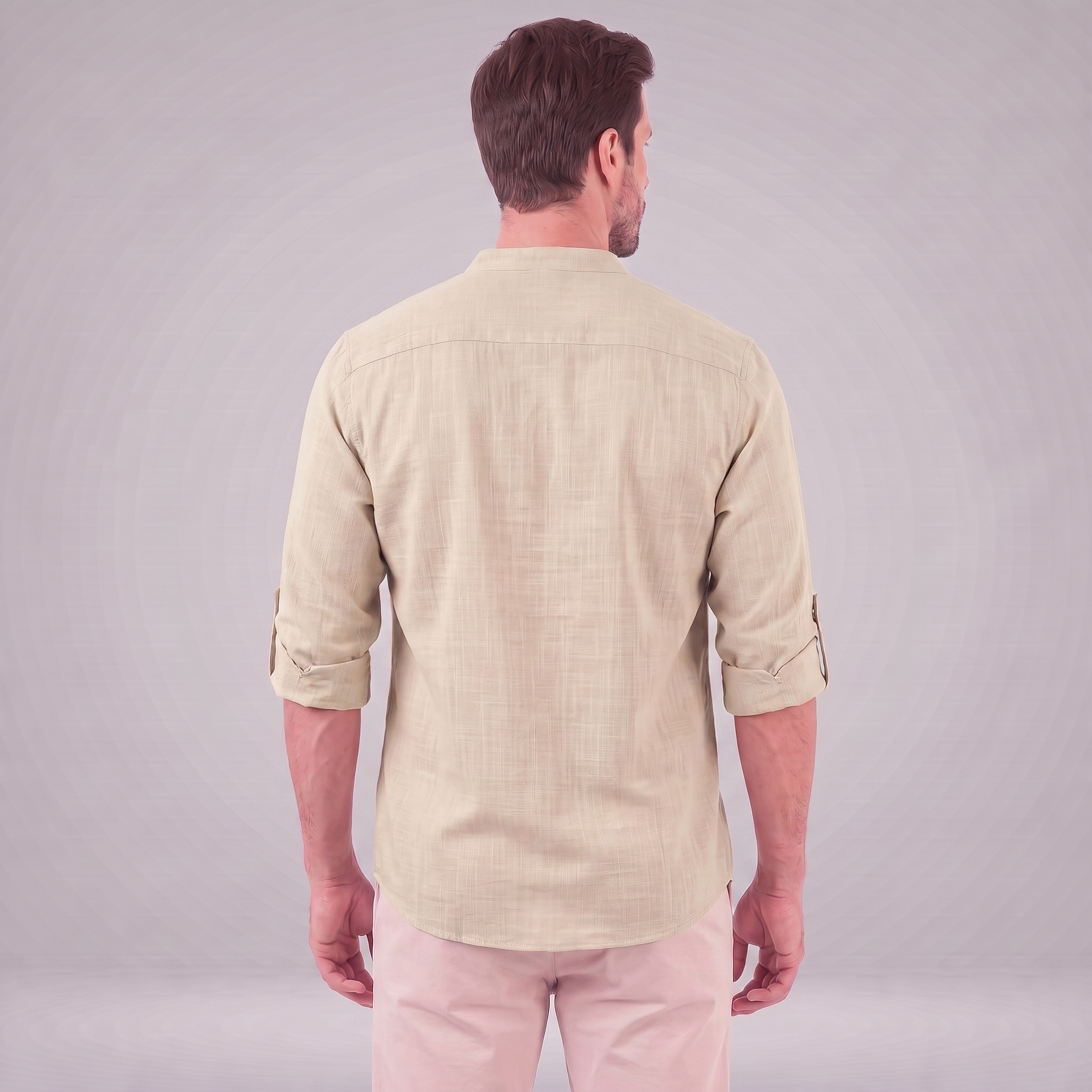 Men's Cotton Popover Henley Shirt