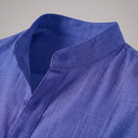 Men's Cotton Popover Henley Shirt