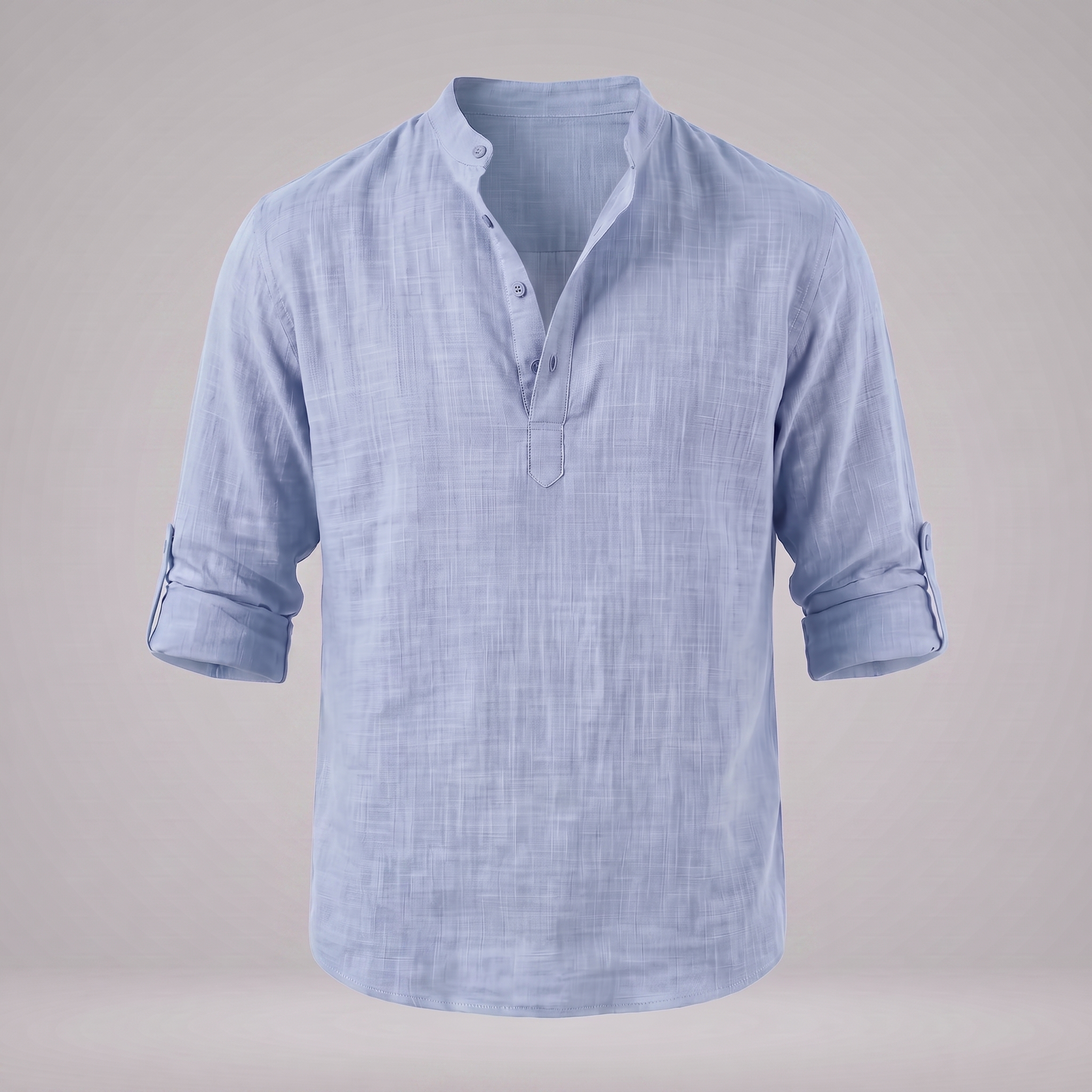 Men's Cotton Popover Henley Shirt