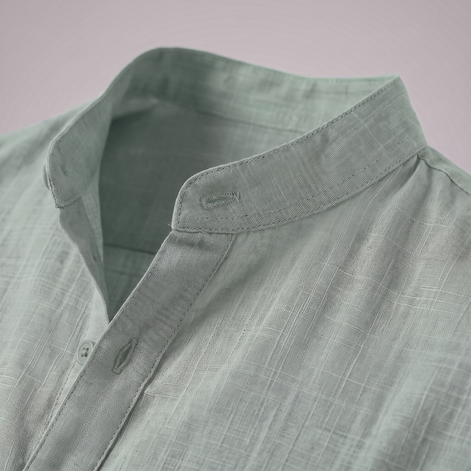 Men's Cotton Popover Henley Shirt