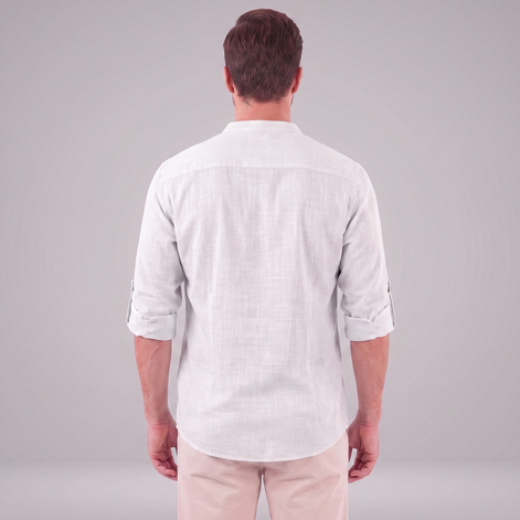Men's Cotton Popover Henley Shirt