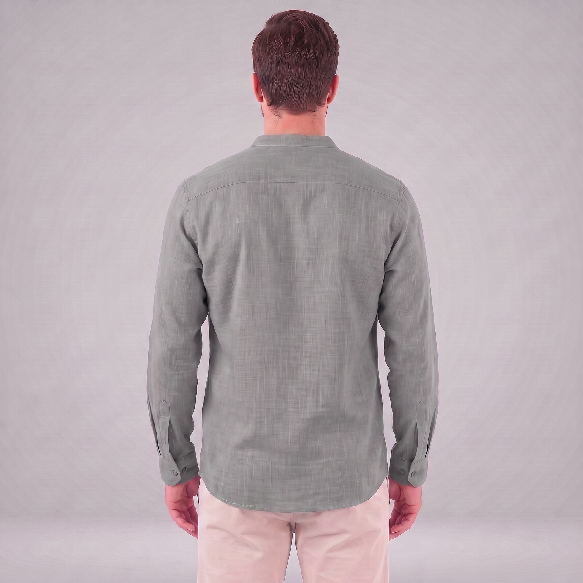 Men's Cotton Popover Henley Shirt