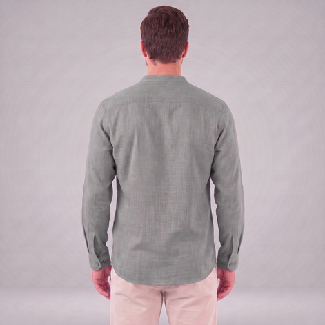 Men's Cotton Popover Henley Shirt