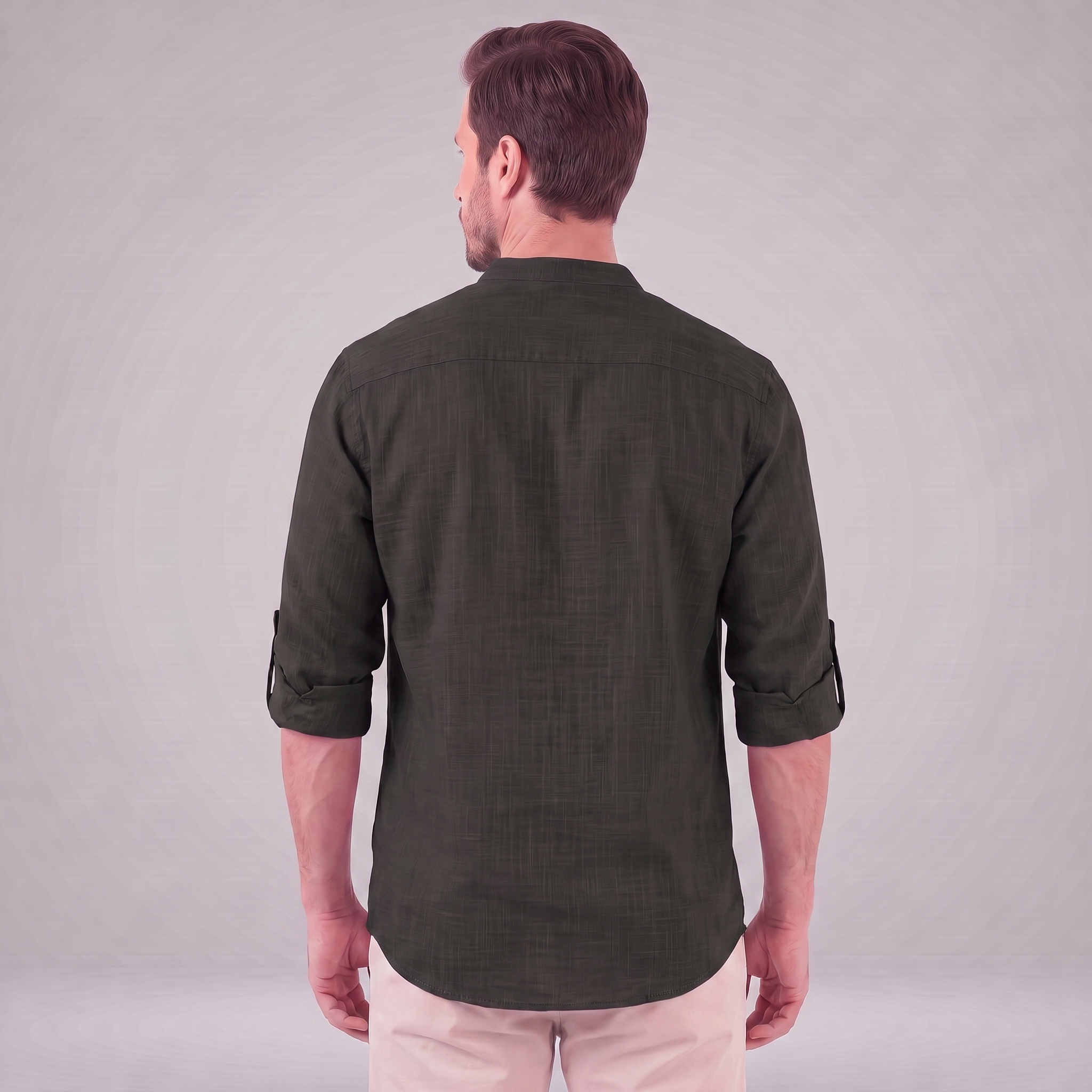 Men's Cotton Popover Henley Shirt