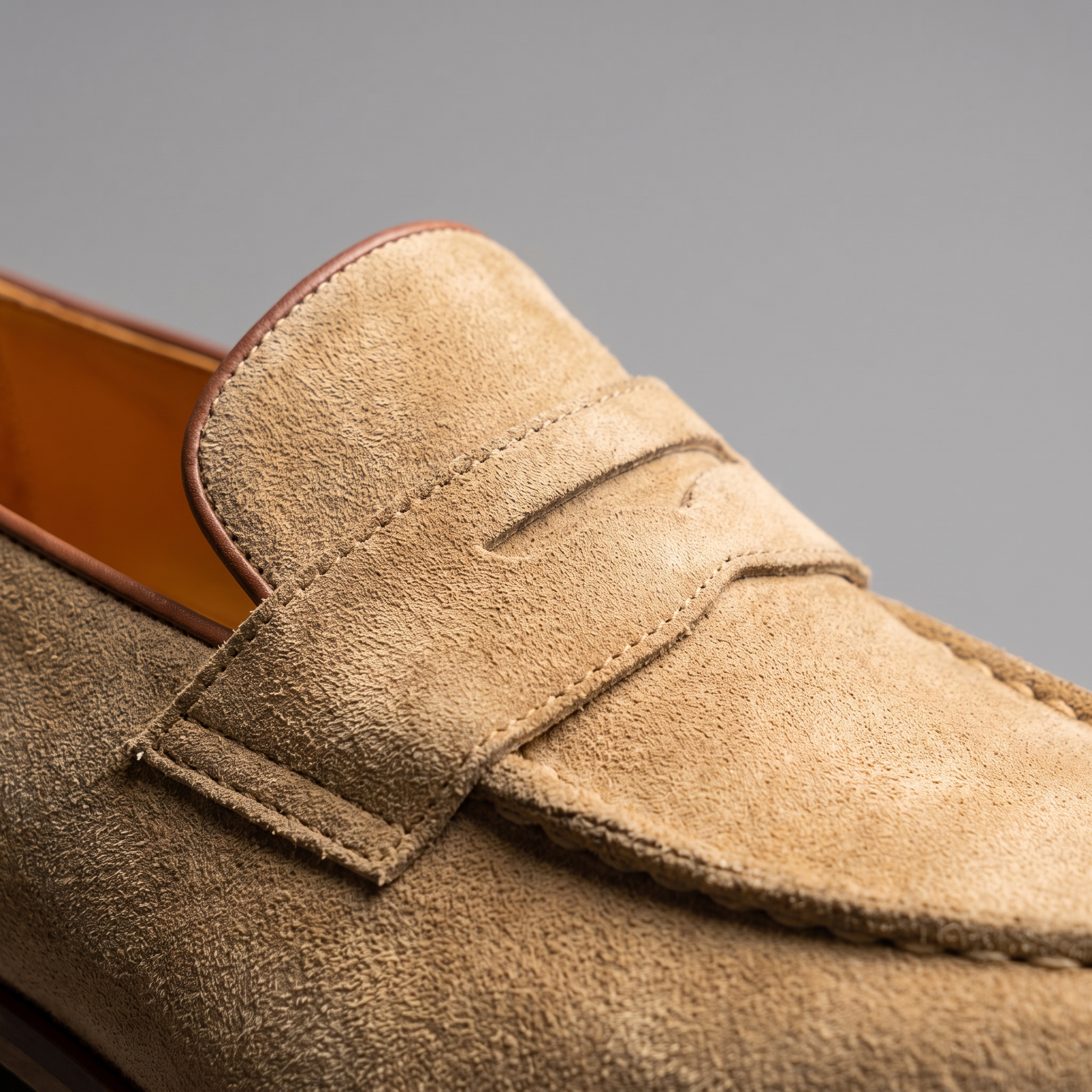 Men's Cowhide Suede Penny Loafers