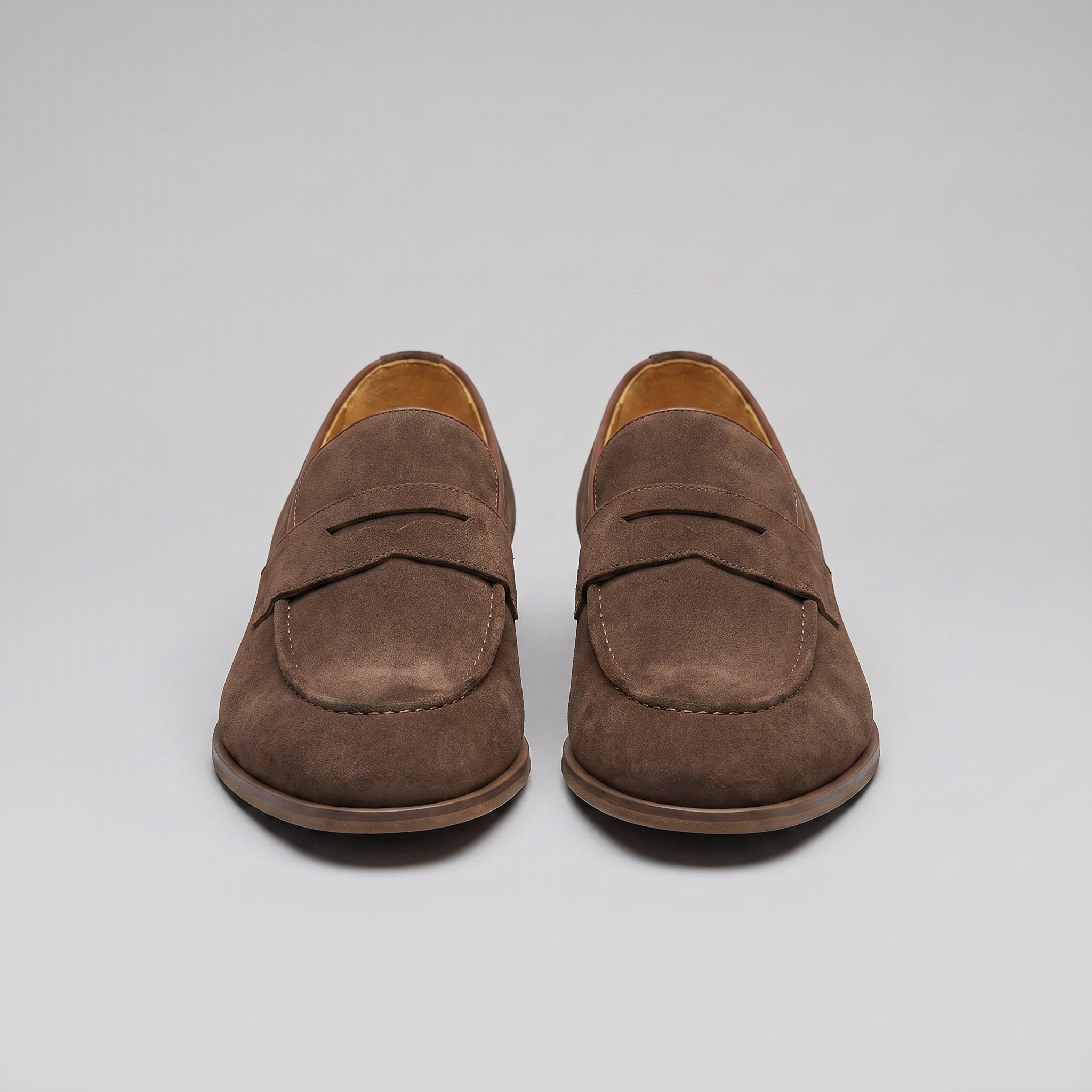 Men's Cowhide Suede Penny Loafers