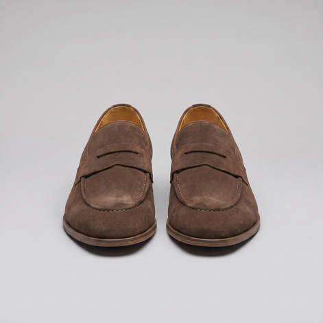 Men's Cowhide Suede Penny Loafers