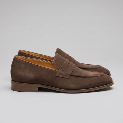 Men's Cowhide Suede Penny Loafers