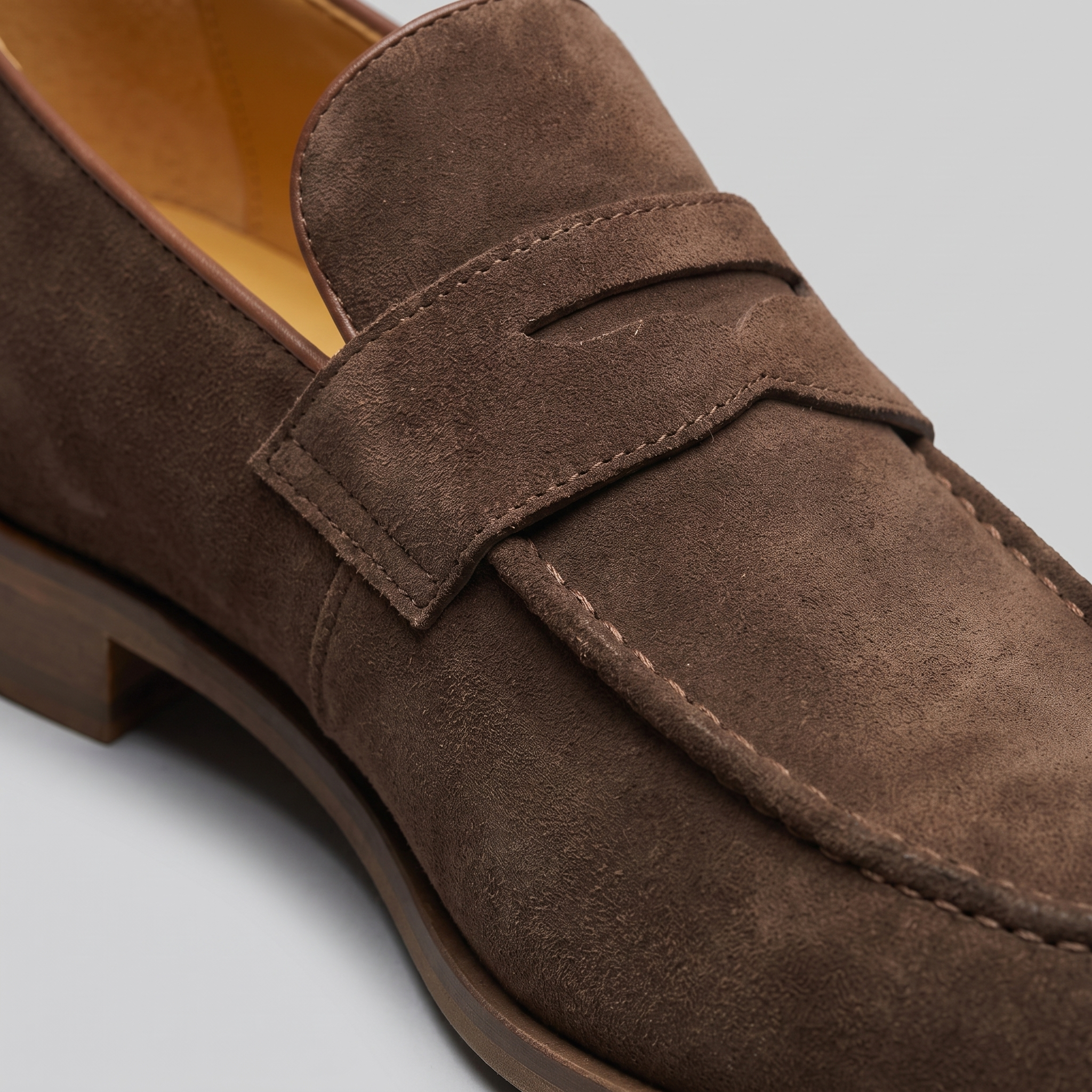 Men's Cowhide Suede Penny Loafers