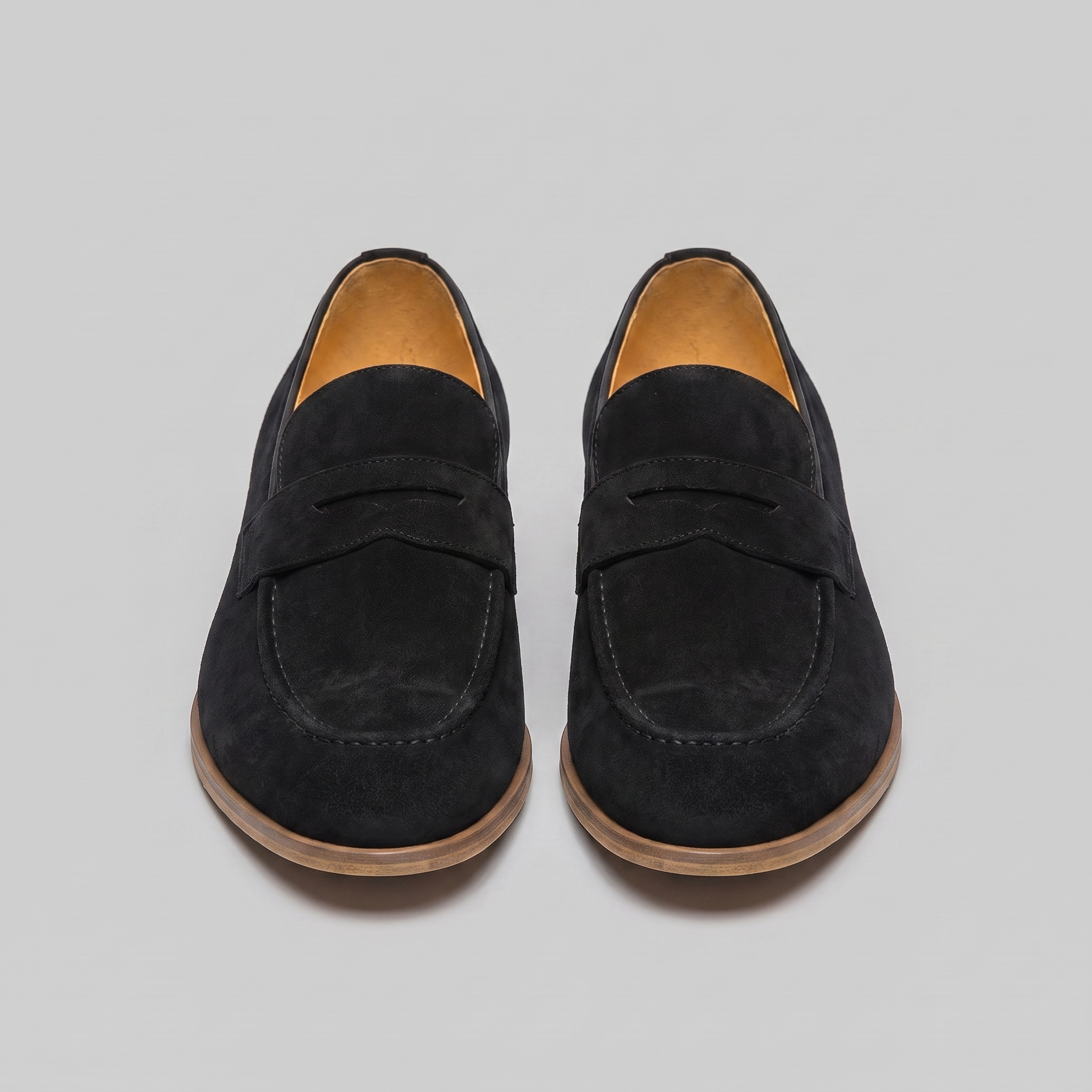 Men's Cowhide Suede Penny Loafers