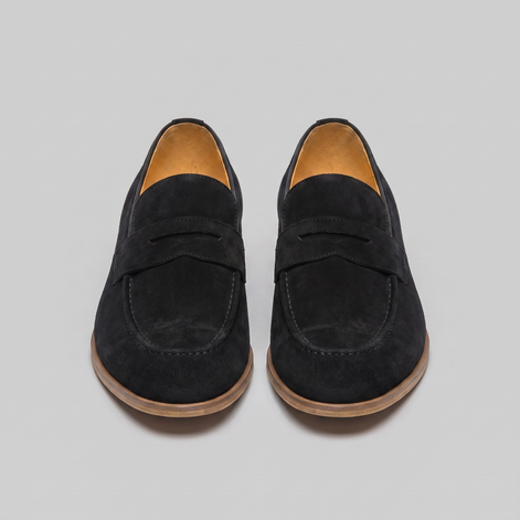 Men's Cowhide Suede Penny Loafers