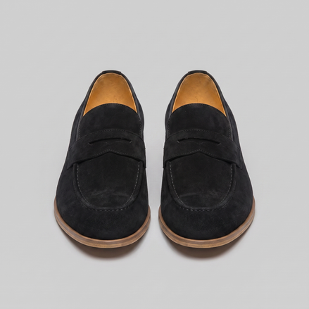 Men's Cowhide Suede Penny Loafers