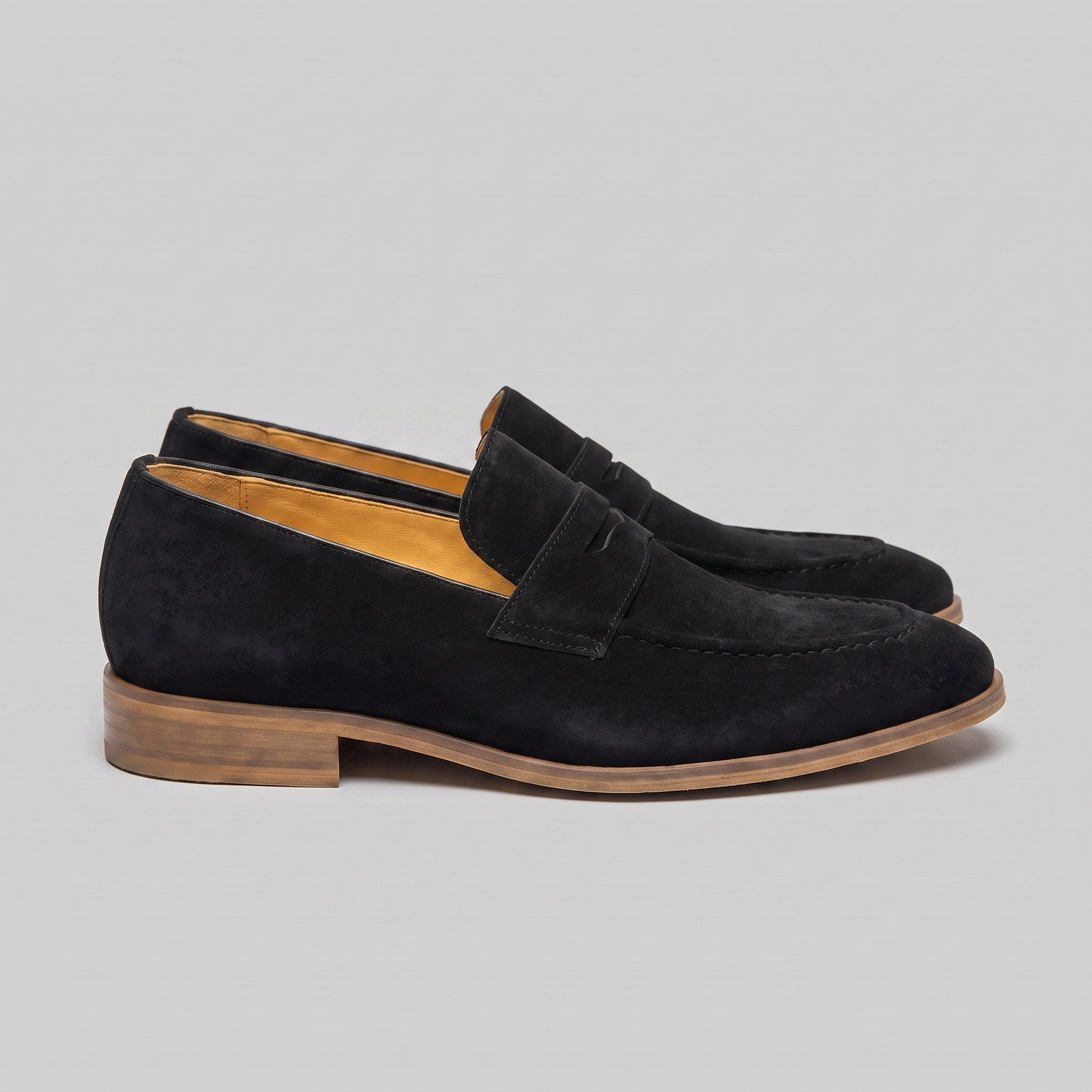 Men's Cowhide Suede Penny Loafers