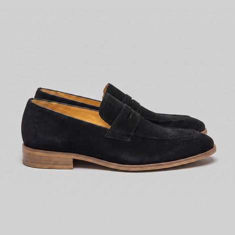 Men's Cowhide Suede Penny Loafers
