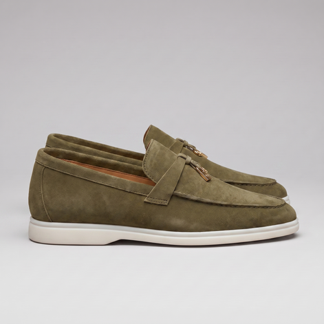 Men's Cowhide Suede Tassel Loafers