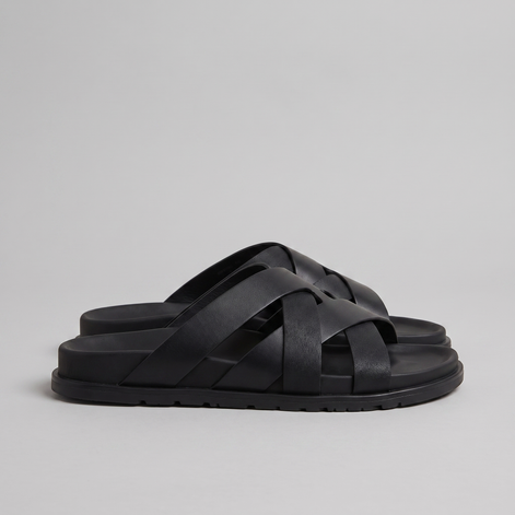 Men's Cross-Strap Slide Sandals