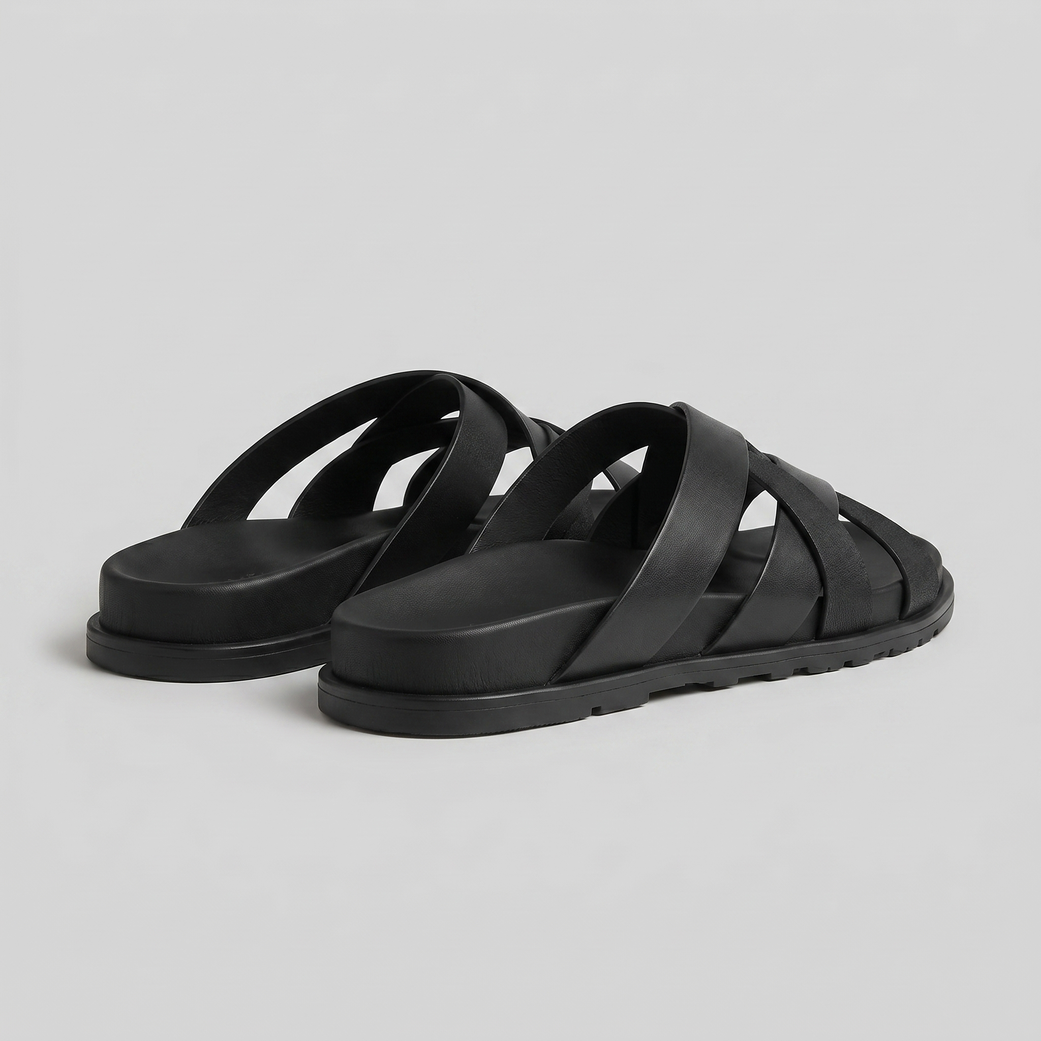 Men's Cross-Strap Slide Sandals