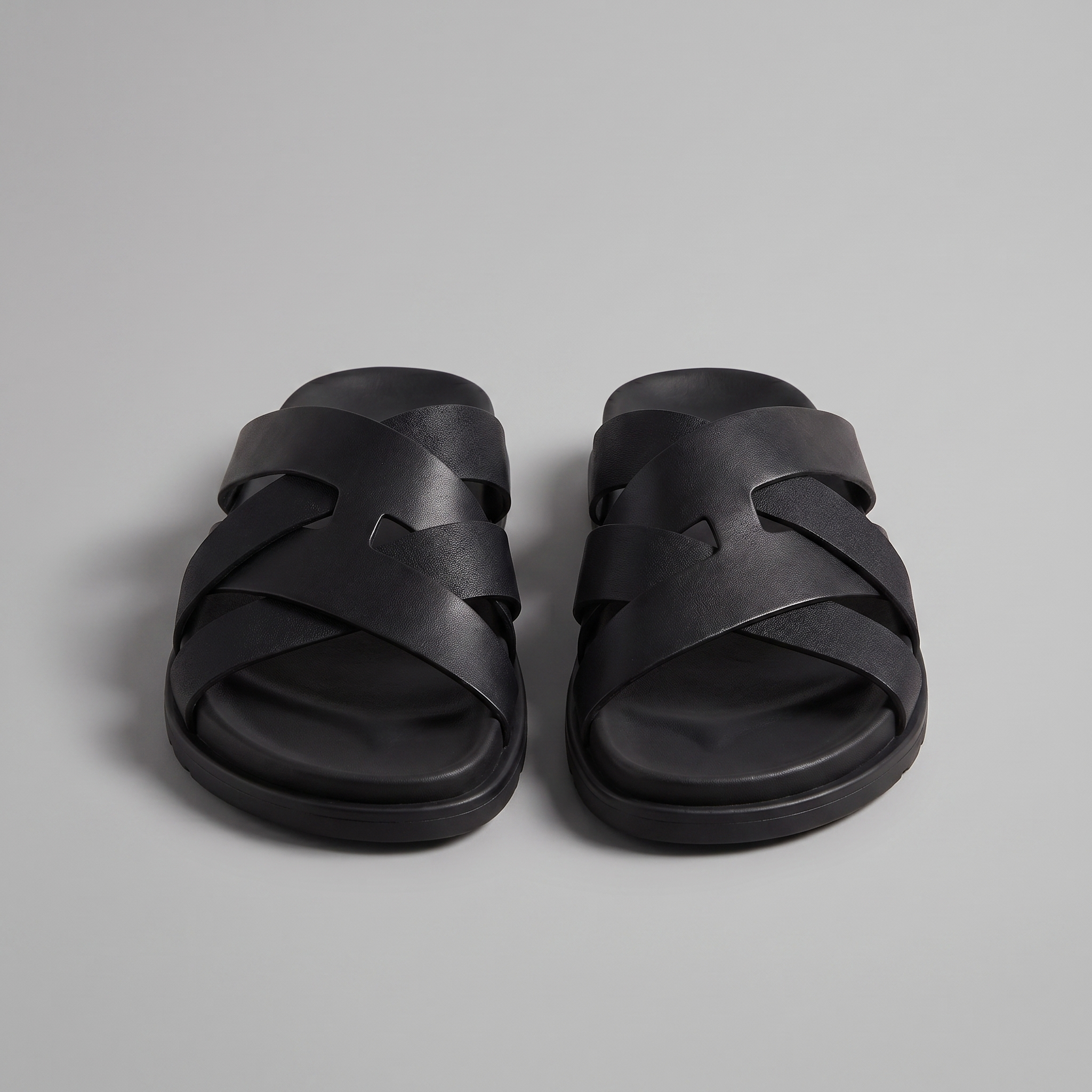 Men's Cross-Strap Slide Sandals