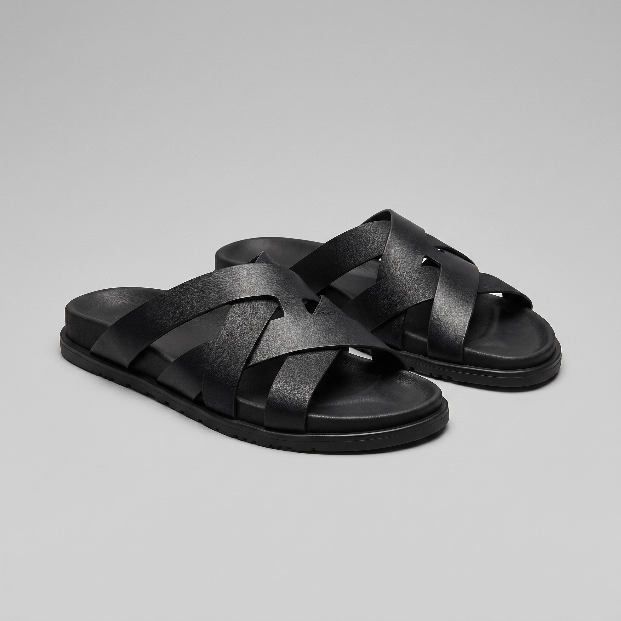 Men's Cross-Strap Slide Sandals