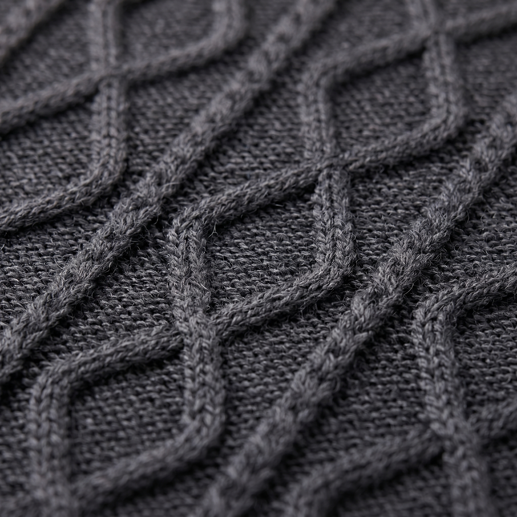 Men's Diamond Cable Knit Polo