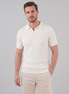 Men's Diamond Cable Knit Polo Shirt