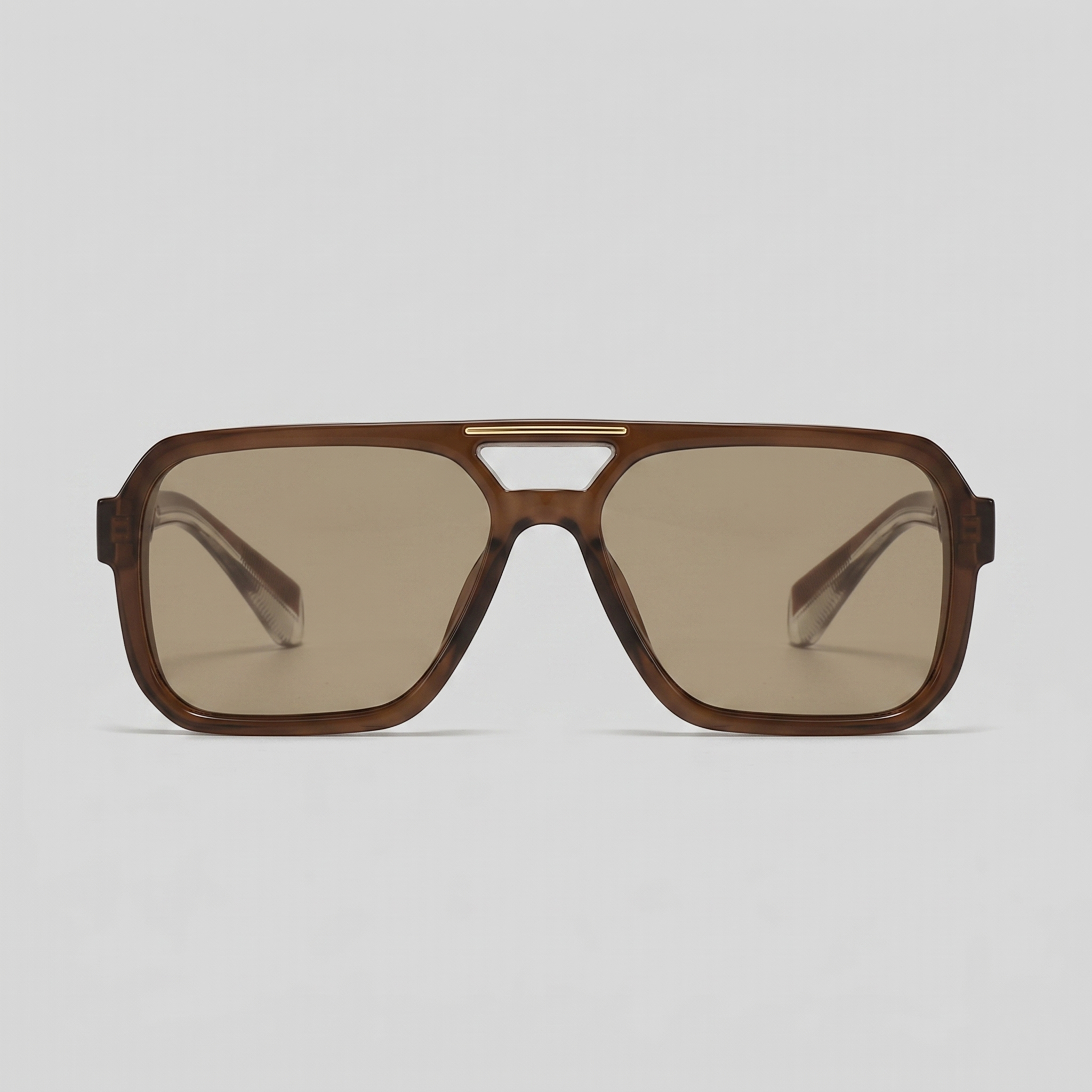 Men's Double-Bridge Aviator Sunglasses
