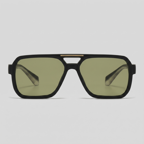 Men's Double-Bridge Aviator Sunglasses