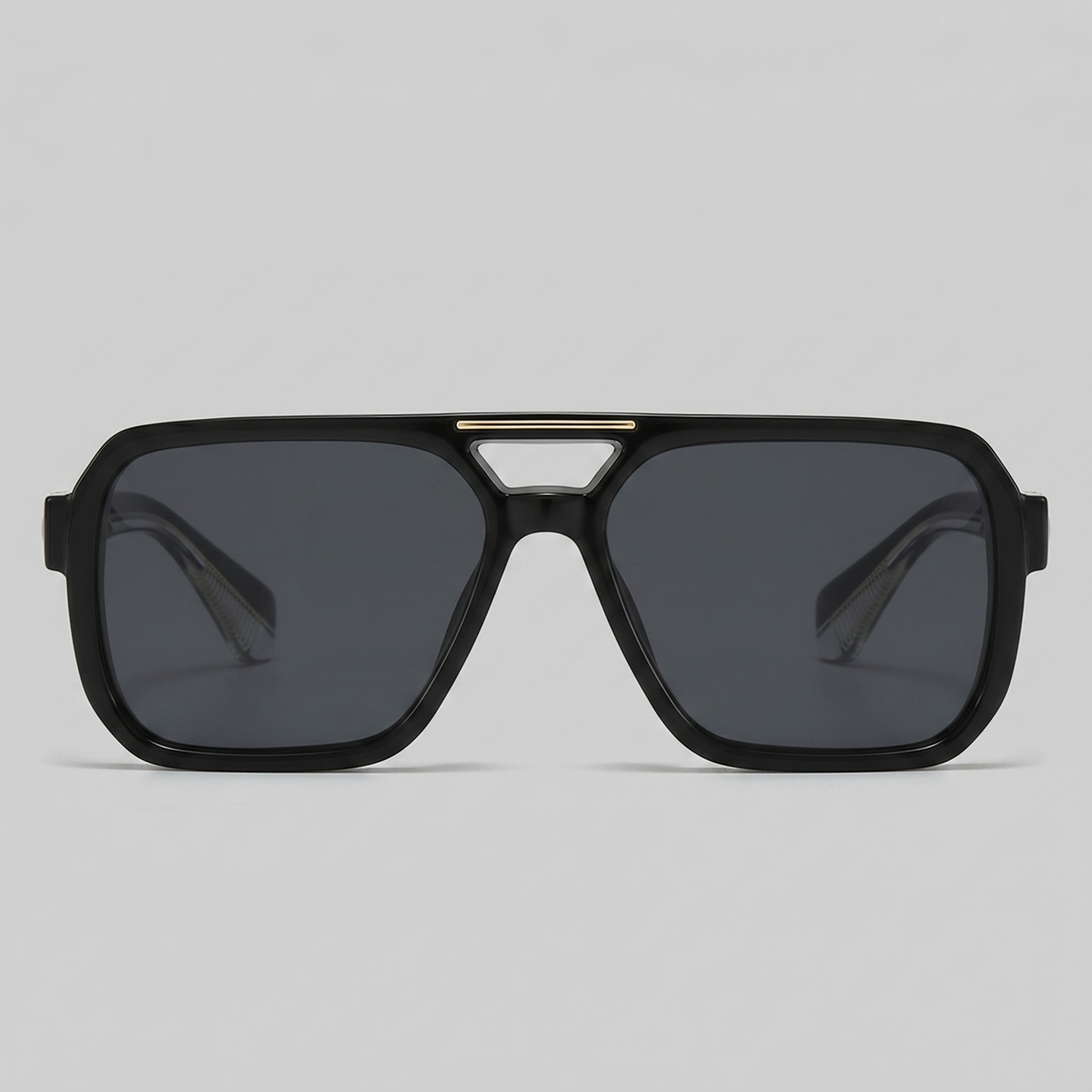 Men's Double-Bridge Aviator Sunglasses