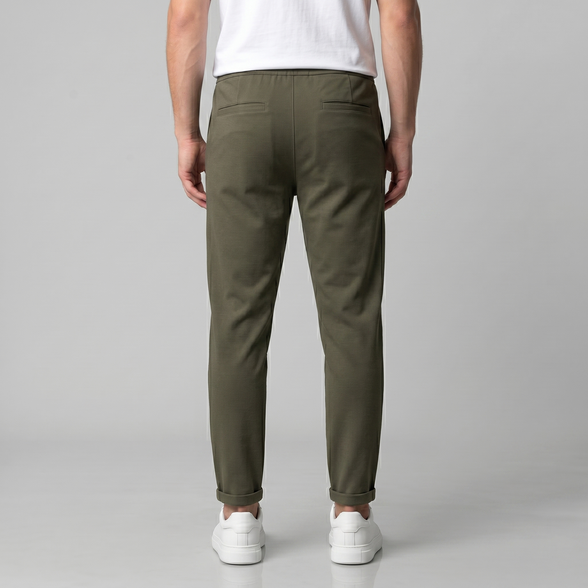Men's Drawstring Tailored Trousers