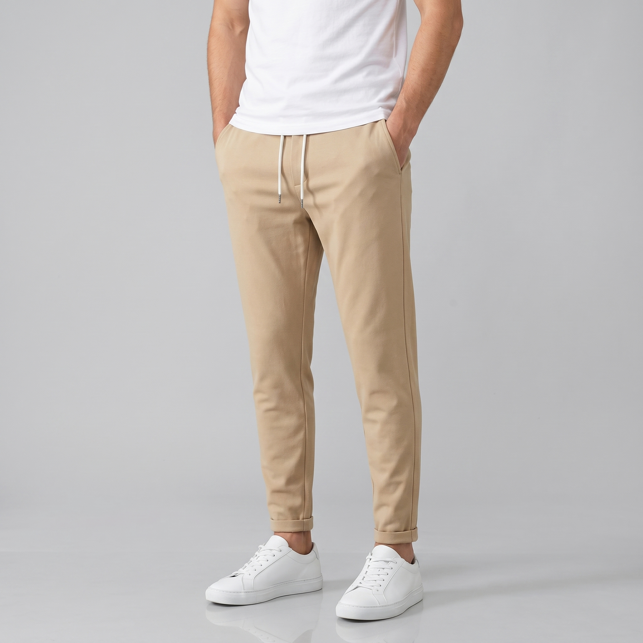 Men's Drawstring Tailored Trousers