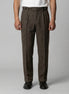 Men's Elegant Pleated Trousers with Side Adjuster