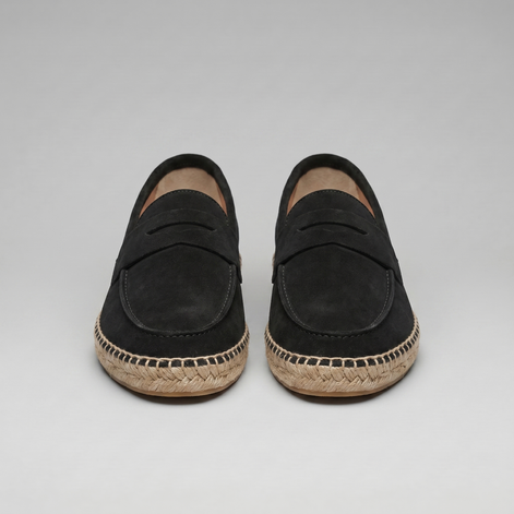 Men's Espadrille Penny Loafers