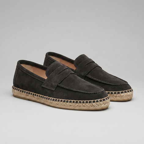 Men's Espadrille Penny Loafers