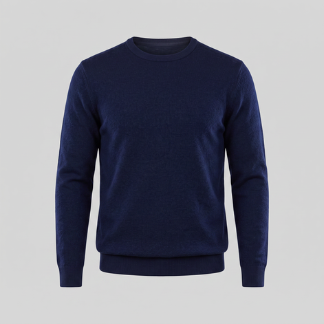 Men's Fine Knit Crew Neck Sweater