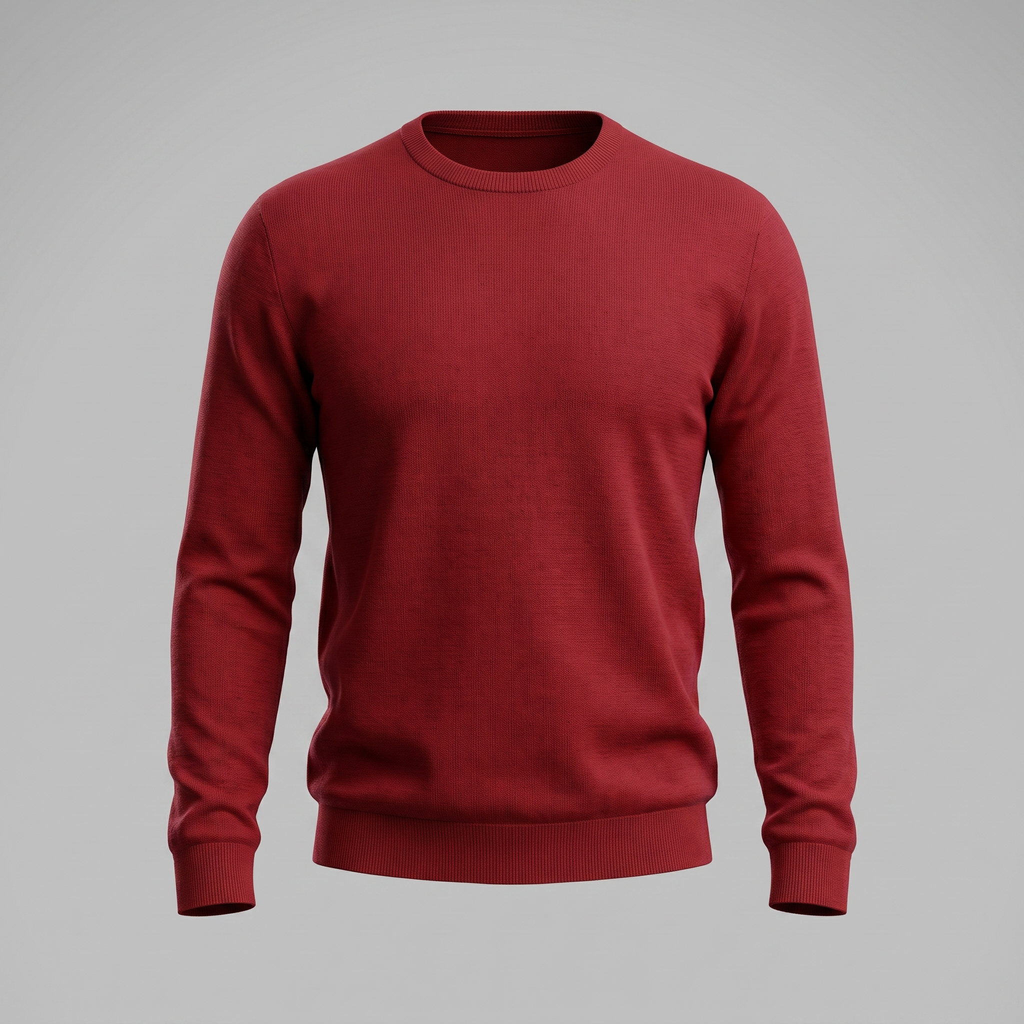 Men's Fine Knit Crew Neck Sweater