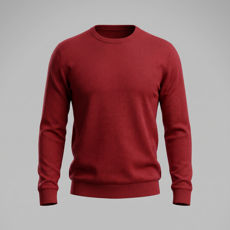 Men's Fine Knit Crew Neck Sweater
