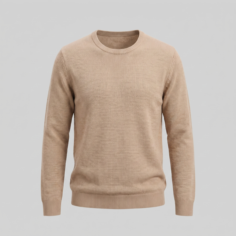 Men's Fine Knit Crew Neck Sweater