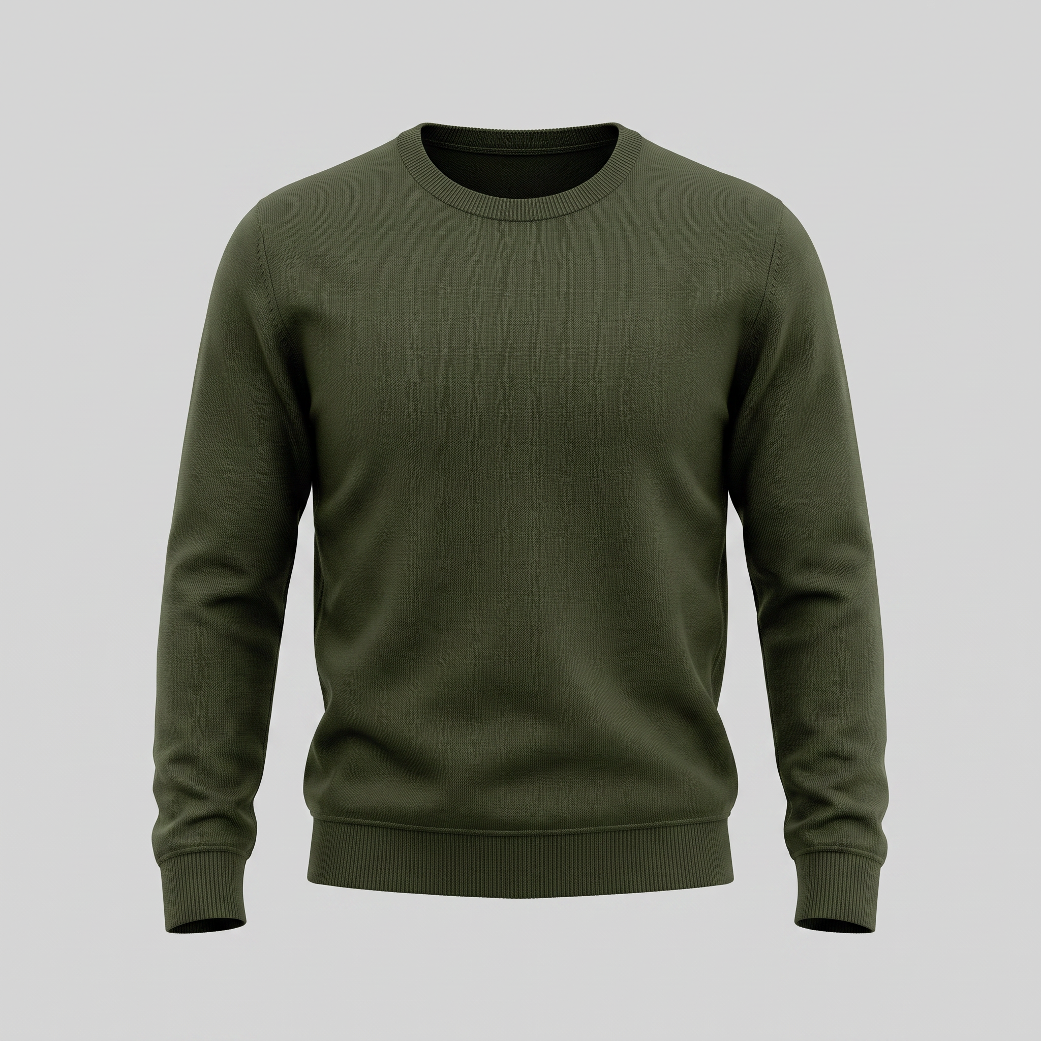 Men's Fine Knit Crew Neck Sweater