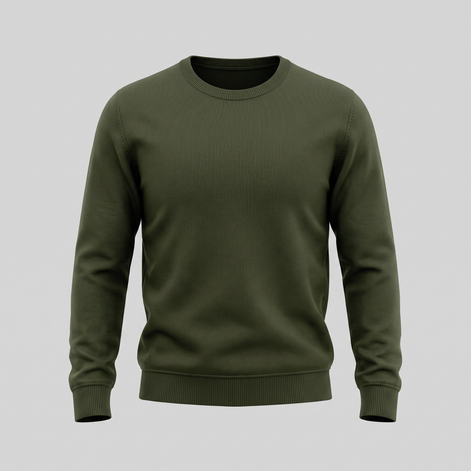 Men's Fine Knit Crew Neck Sweater