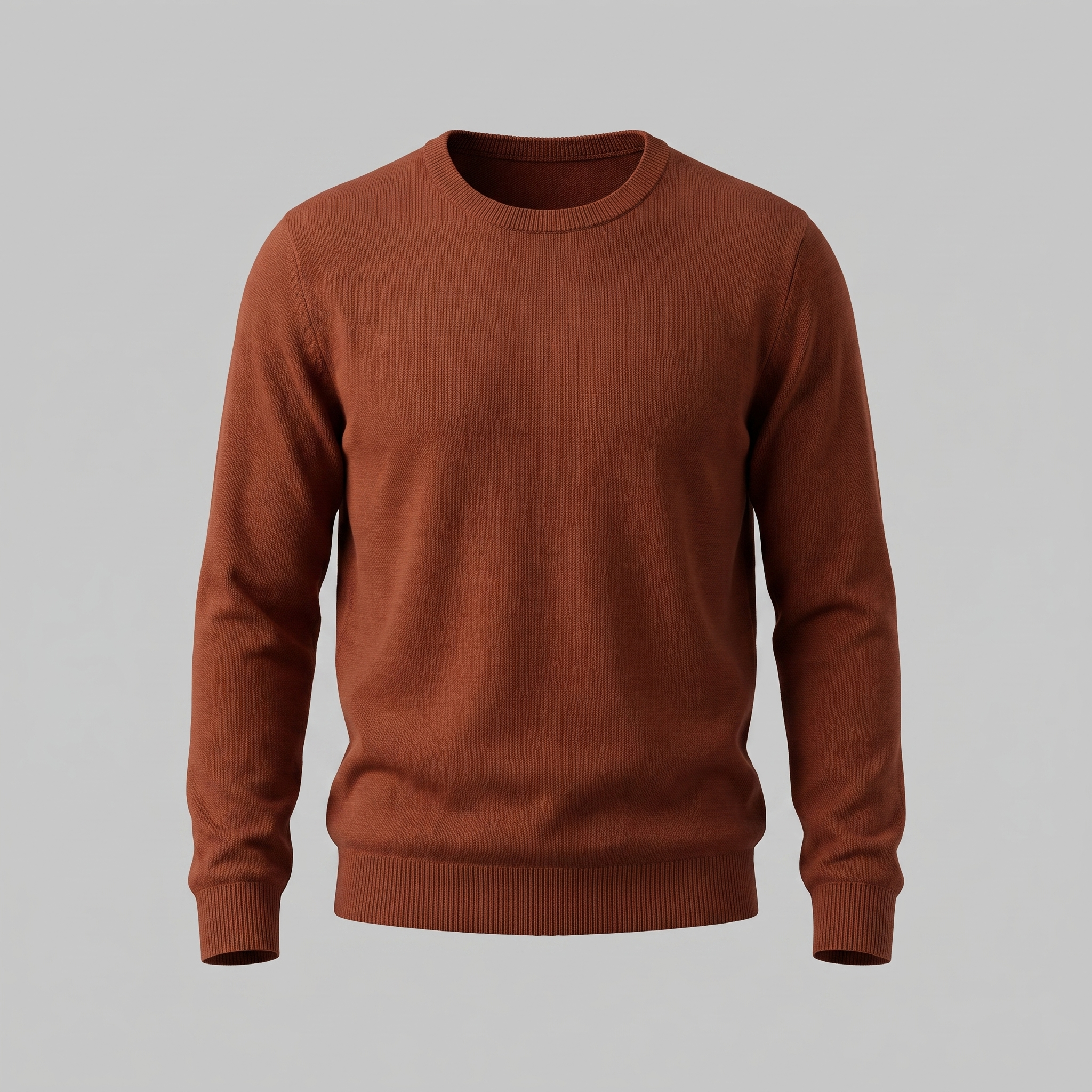 Men's Fine Knit Crew Neck Sweater